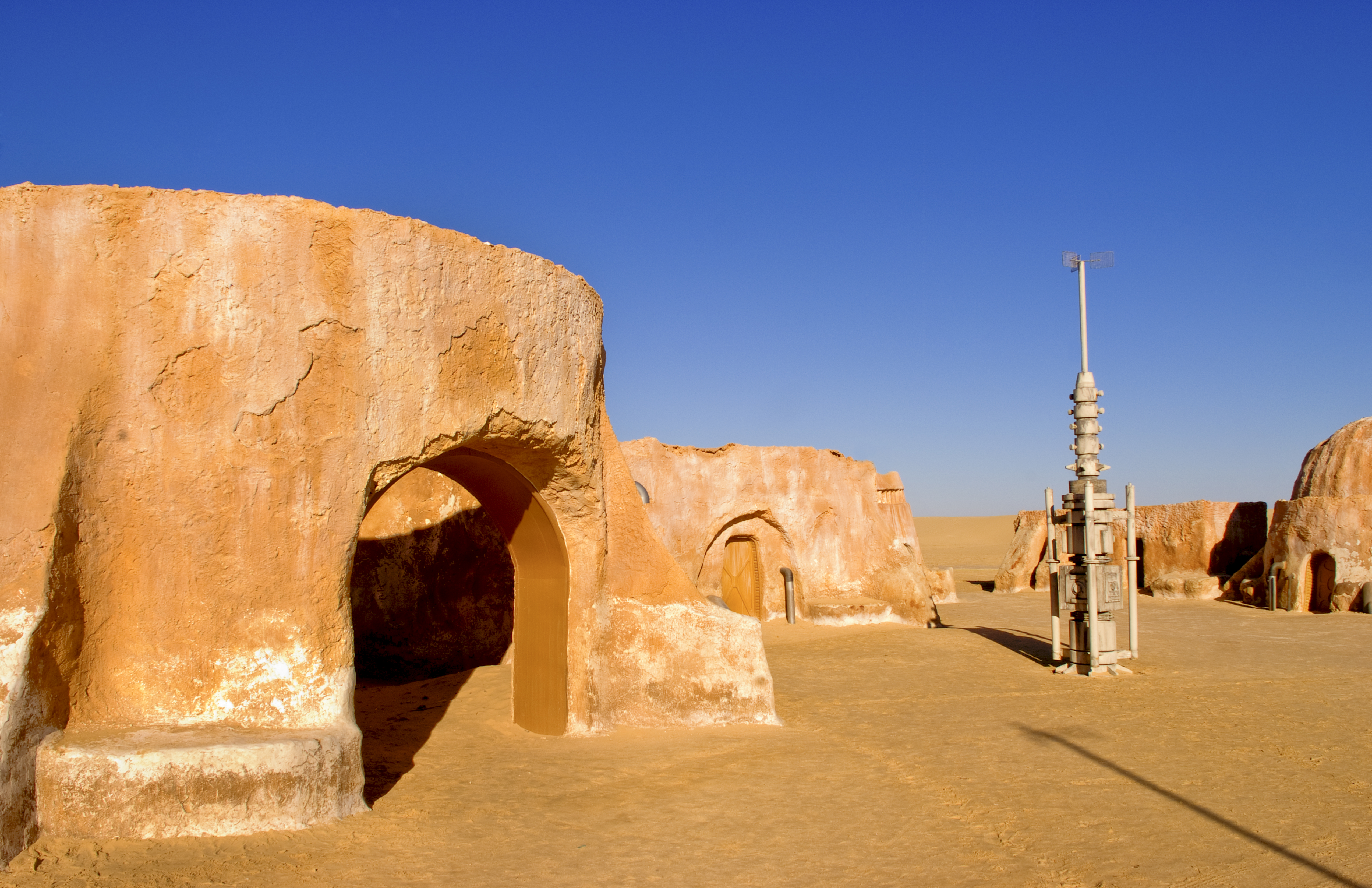 The Star Wars: Phantom Menace set was left standing as a tourist attraction