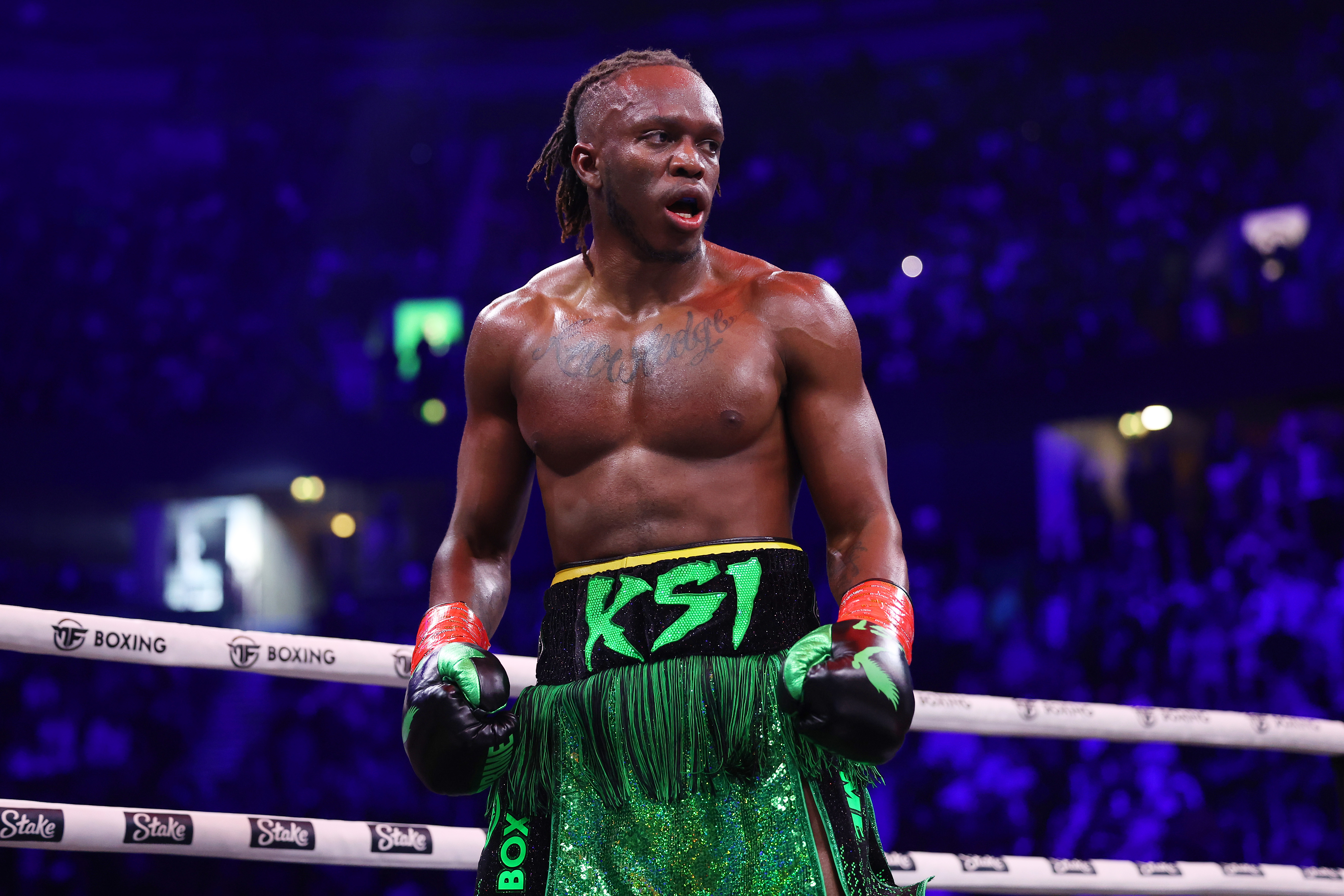 KSI suffered defeat to Tommy Fury
