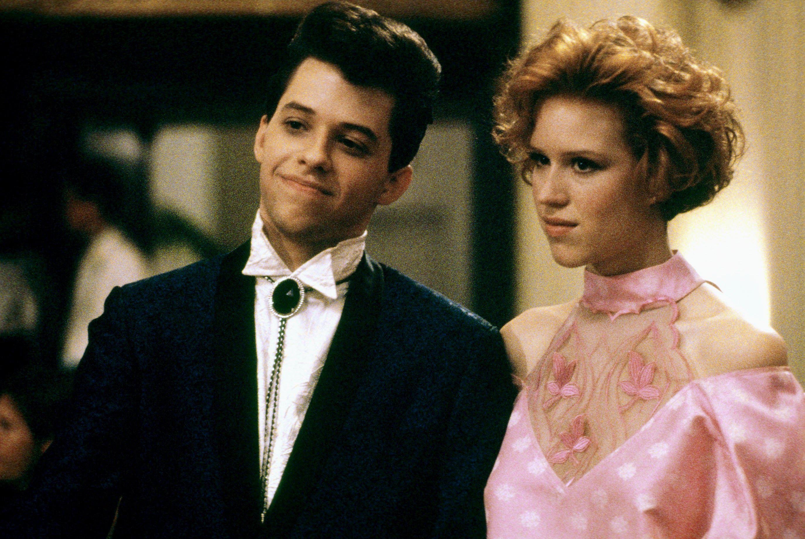 Molly on Pretty in Pink with Jon Cryer