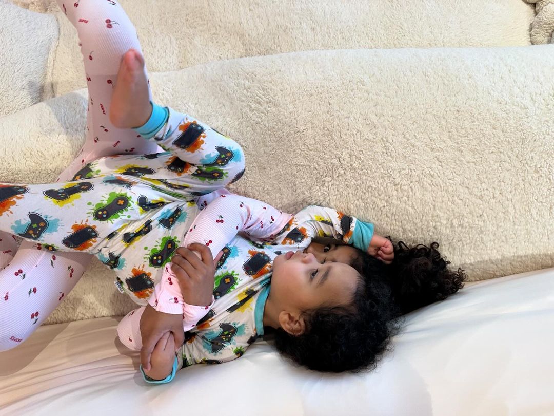 The Kardashian enjoyed downtime with her children
