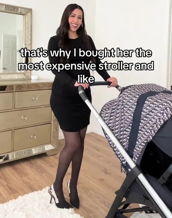 She has bought her daughter a Dior pram