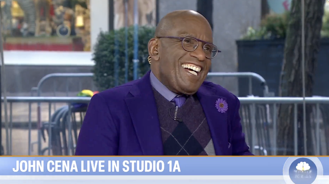 He took Al Roker by surprise and lifted him up on his shoulders and performed squats