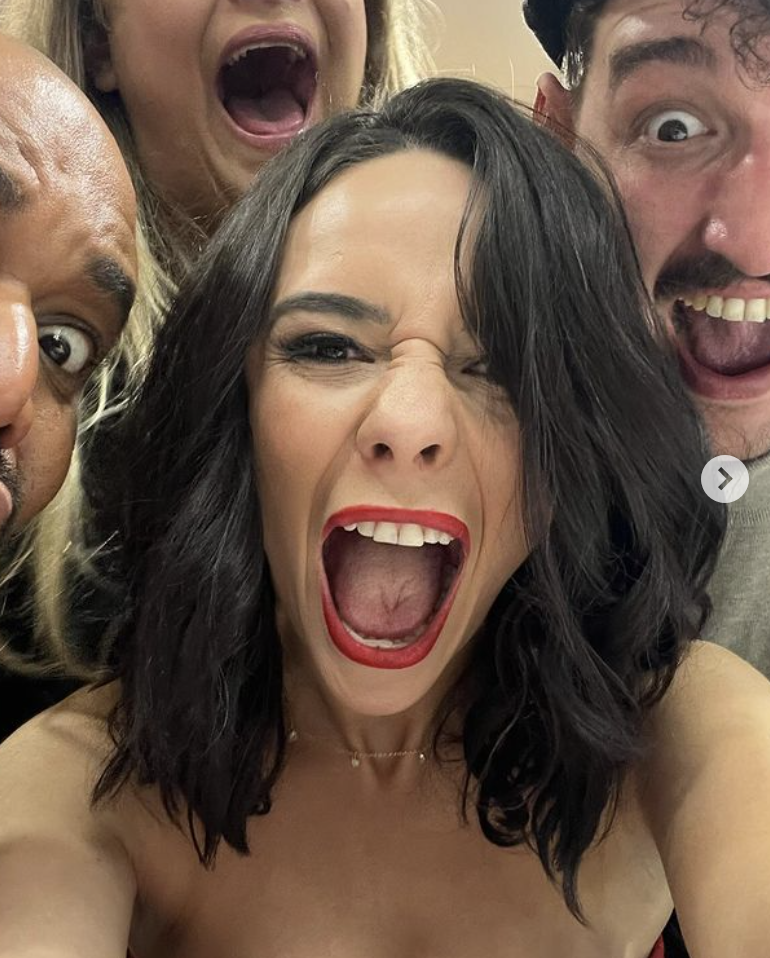 Charlotte shared some cheeky selfies with contestants Miles, Jonny and Charlie