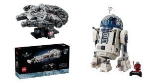 The new LEGO Star Wars 25th Anniversary sets, including the Millennium Falcon, the Tantive IV, and R2-D2.