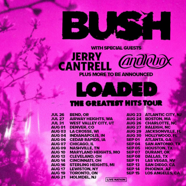 BUSH Announces 'Loaded The Greatest Hits' Summer 2024 Tour With JERRY