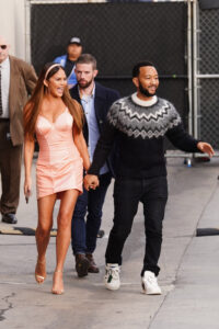 Chrissy Teigen and  husband John Legend were spotted in Los Angeles