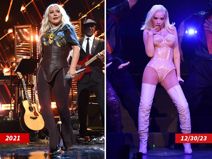 Christina Aguilera Flaunts 40 Lb. Weight Loss During Vegas Residency
