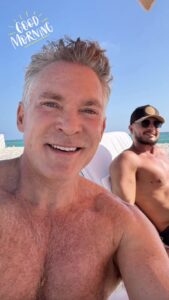 Sam Champion is enjoying a sunny weekend in Miami with his husband, Rubem Robierb
