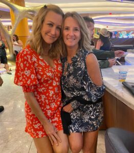GMA's Lara Spencer has risked a wardrobe malfunction while spending time at a casino