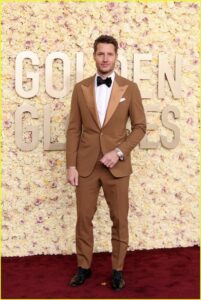 Justin Hartley at the Golden Globes 2024