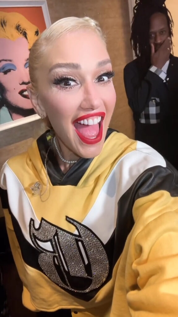 Gwen Stefani celebrated the New Year at a Las Vegas Party