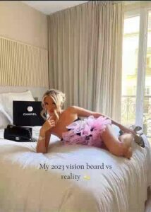 Kiersha McKenna, from Northern Ireland, reviewed her vision board dreams against the reality of her 2023.