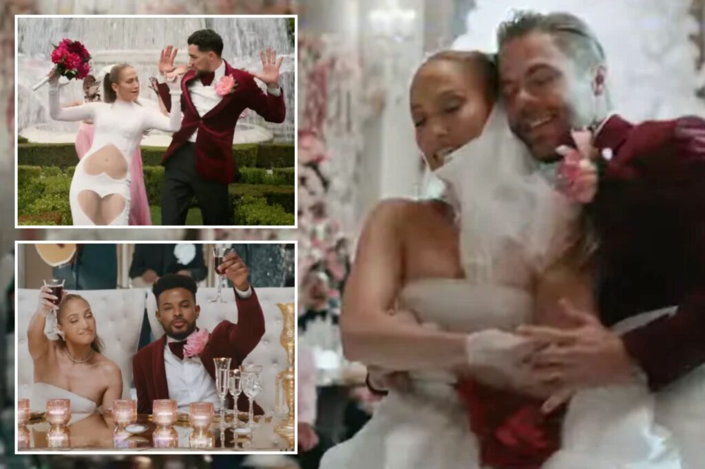 Jennifer Lopez marries Derek Hough in 'Can't Get Enough' video