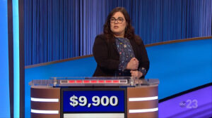 Jeopardy! champion Tamara Ghattas has lost her cool on tonight's episode