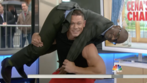 John Cena appeared on the Today show to demonstrate a few easy exercises that anyone could do without equipment