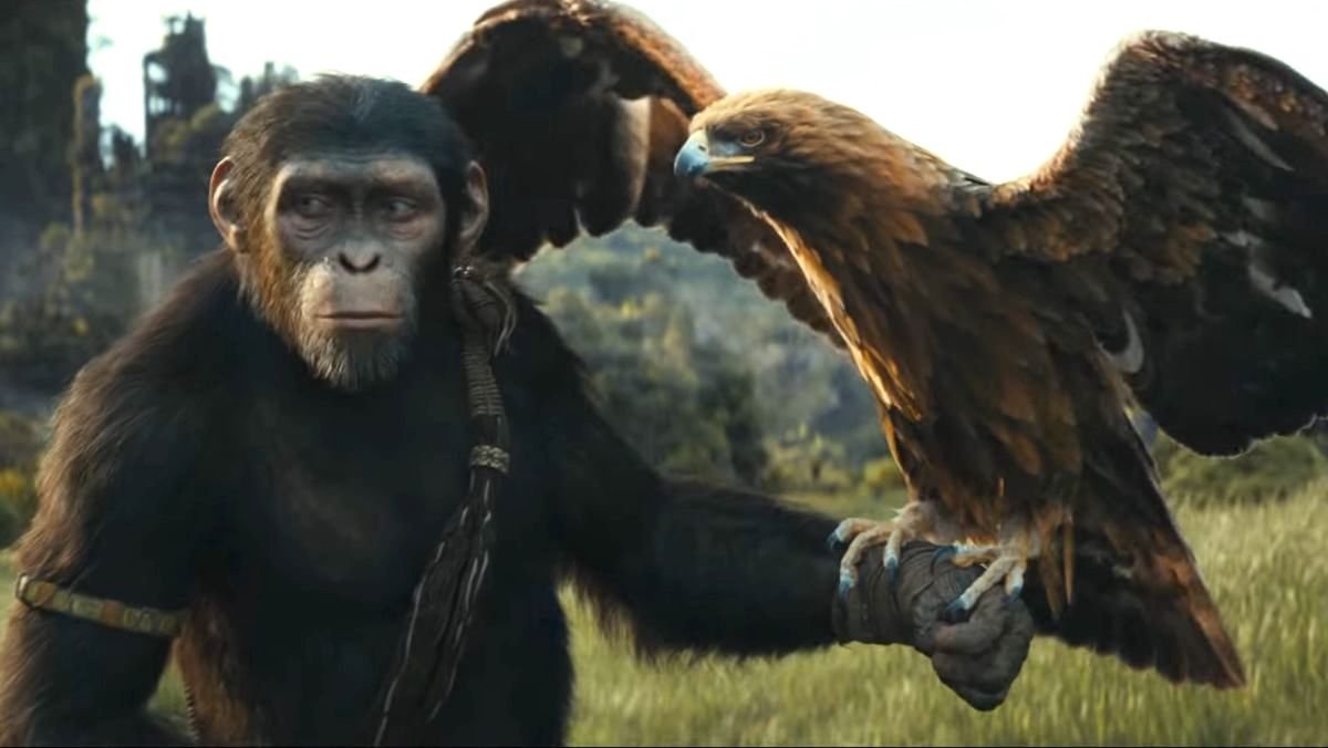 Kingdom of the Planet of the Apes first trailer image of Cornelius
