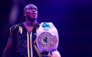 KSI announced he has vacated his Misfits Boxing title belt