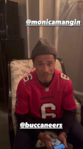 Mark Consuelos took to his Instagram Stories to share his excitement for the Tampa Bay Buccaneers playing off against the Philadelphia Eagles