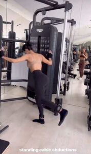 Kim Kardashian has been mocked online after fans viewed her latest workout video