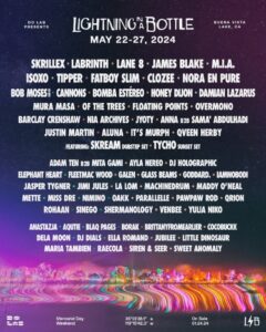 Lightning in a Bottle Drops Insane Lineup for 2024 Featuring Skrillex, Lane 8, M.I.A., ISOxo, Fatboy Slim and More