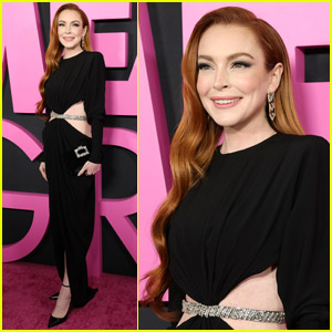 Lindsay Lohan Makes First Post-Baby Red Carpet Appearance at 'Mean Girls' Musical Movie Premiere!