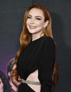 Lindsay Lohan stunned at the world movie premiere of the 2024 Mean Girls film