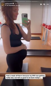 Audrey Roloff took to Instagram to show off her growing bump