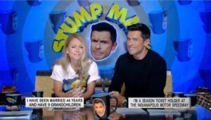 Mark Consuelos and Kelly Ripa played their daily game, Stump Mark, on Tuesday's show