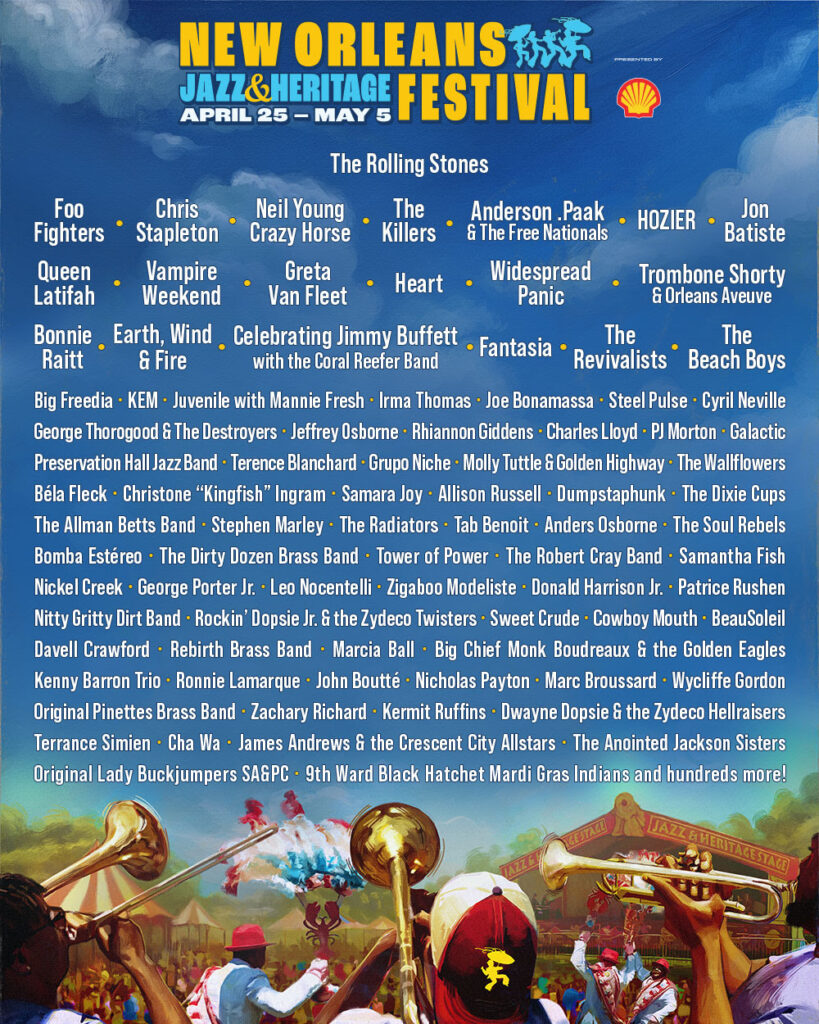 New Orleans JazzFest 2024 Lineup The Rolling Stones Cirrkus News