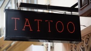 Tattoo shop sign