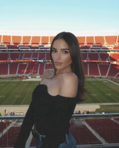 Olivia Culpo looked stunning in her latest snaps from Levi's Stadium