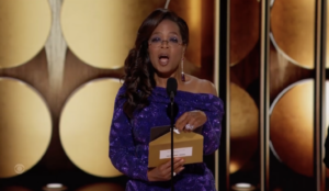 Oprah doled out the biggest award of the night with a drawn out: 'Oppenheimer!'