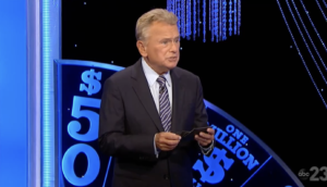 Pat Sajak prompted the Wheel of Fortune contestant: 'Married man?'