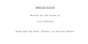 Read Script For Cord Jefferson Satire – Deadline