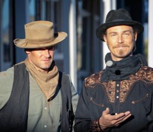 Ross Jirgl and Jilon VanOver in 'Butch Cassidy and the Wild Bunch'