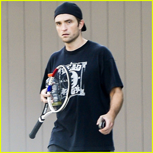 Robert Pattinson Hits the Courts to Play Tennis While Pregnant Partner Suki Waterhouse Goes Shopping