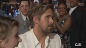 Ryan Gosling Stunned 'Barbie' Song 'I'm Just Ken' Won at Critics Choice