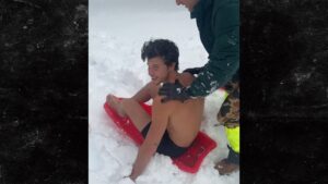 Shawn Mendes Goes Snow Sledding Shirtless in New Thirst Trap Post