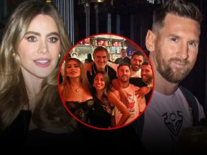 Sofia Vergara Runs Into Lionel Messi at Restaurant, Tears Up Dancefloor