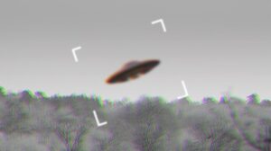 UFO alien camcorder camera screen flying saucer area 51