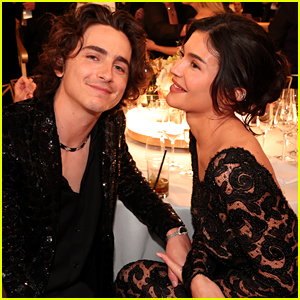 Timothee Chalamet & Kylie Jenner Hold Hands, Kiss, & Look So Happy at Golden Globes 2024