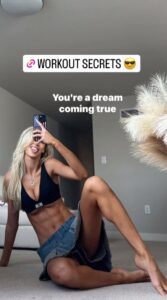 Veronika Rajek has teased her workout secrets after showing off her ripped abs