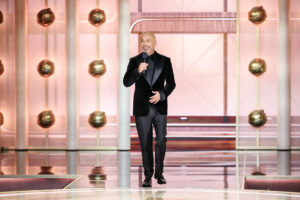 Jo Koy speaks onstage at the 81st Golden Globe Awards held at the Beverly Hilton Hotel on January 7, 2024, in Beverly Hills, California