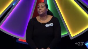 A player named Shauna lost a Wheel of Fortune puzzle after incorrectly reading the solved board