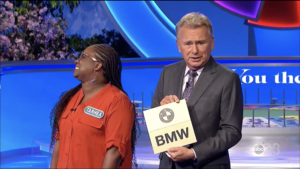Wheel of Fortune player Tarhea lost out on winning a BMW during Thursday's episode