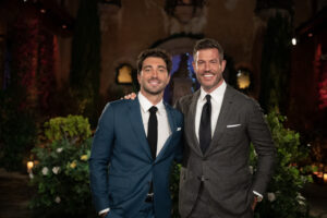 Hosted by Jesse Palmer (right), ABC’s The Bachelor, now in its 28th season, will show Joey Graziadei (left) try to narrow down "The One" amongst 32 contestants