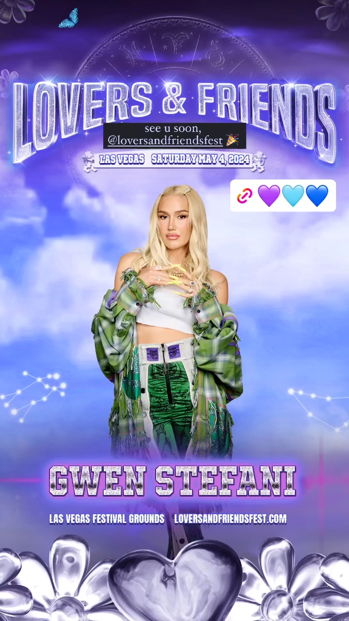 Gwen promoted her latest show on her social media