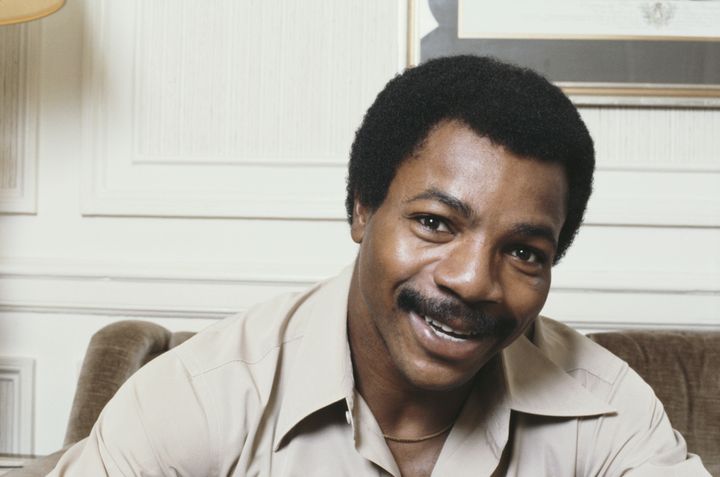 American actor and former professional football player Carl Weathers posed in June 1979. (Photo by Michael Putland/Getty Images)