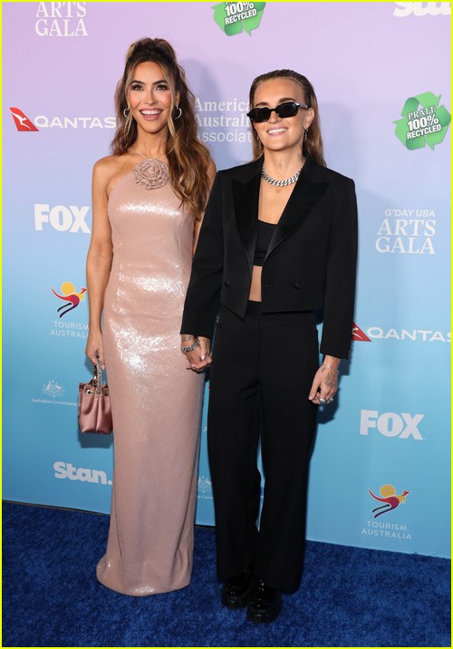 Chrishell Stause and G-Flip at the G'Day USA Gala