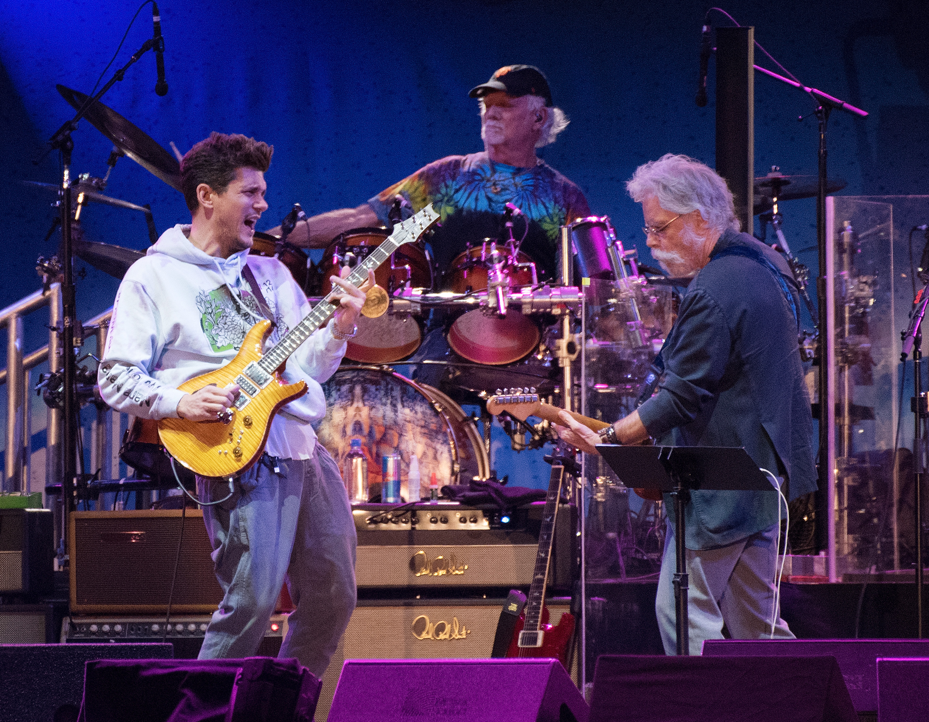 Band member Bob Weir, right, teased 'we will all be out there in one form or another until we drop' after last year's tour